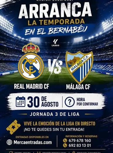 Entradas real madrid malaga